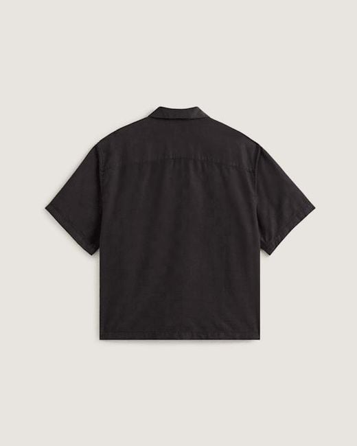 Vans Black Van Doren Check Camp T-Shirt for men