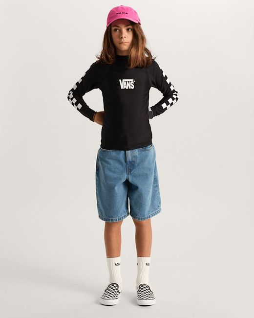 Vans Black Kids Rashguard (8-14 Years)