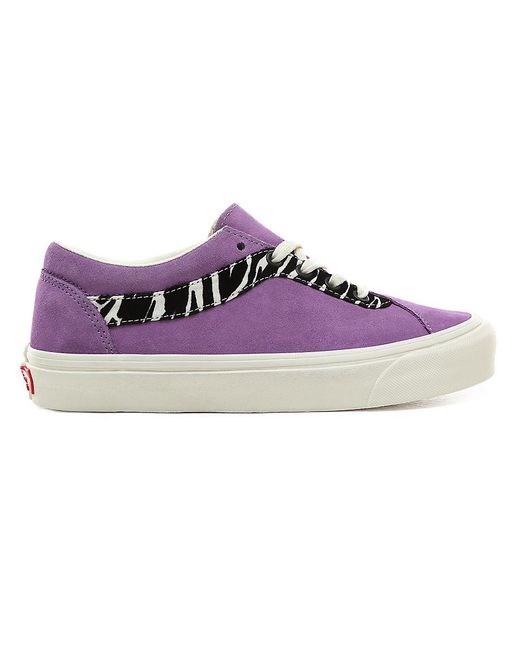 Vans Purple Zebra Bold Ni Low Top Sneakers