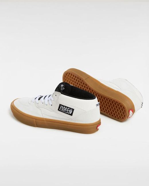 Vans White Skate Half Cab Shoes for men
