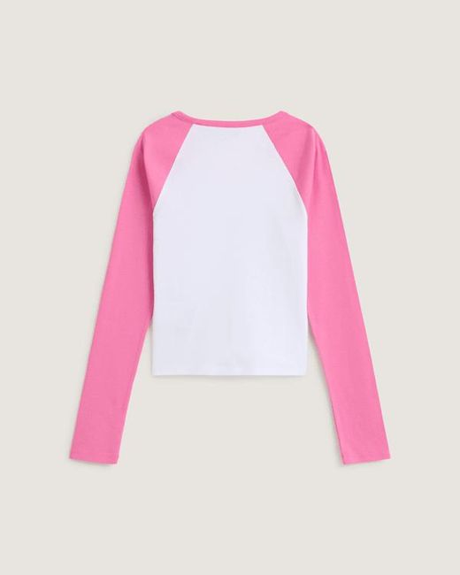 Vans Pink Y2K Star Raglan Long Sleeve T-Shirt