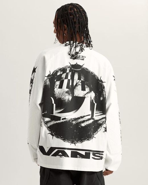Vans Act Of Disagreement Hazard Langarm-T-Shirt, Herren, Größe in White für Herren