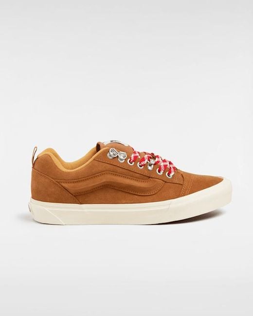 Vans Brown Knu Skool Shoes for men