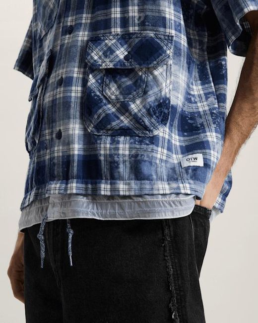 Vans Blue Otw X Tdc Double Layered Shacket Deep for men