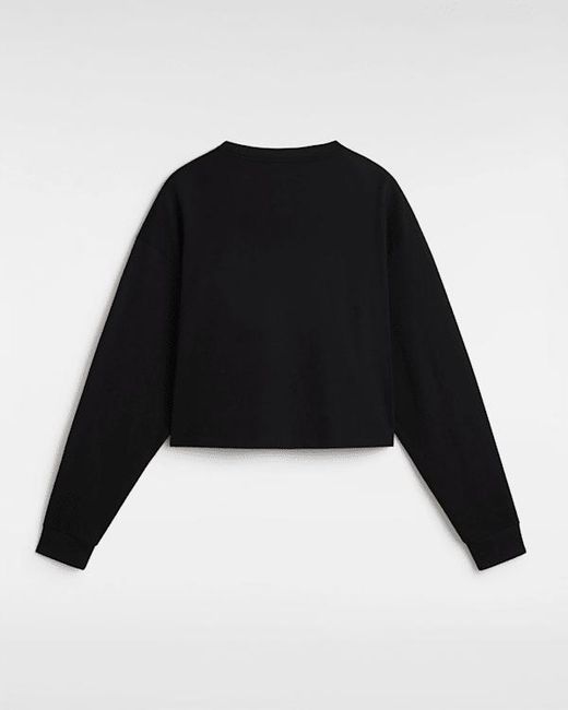 Vans Black Hot Links Relaxed Long Sleeve Crop T-Shirt