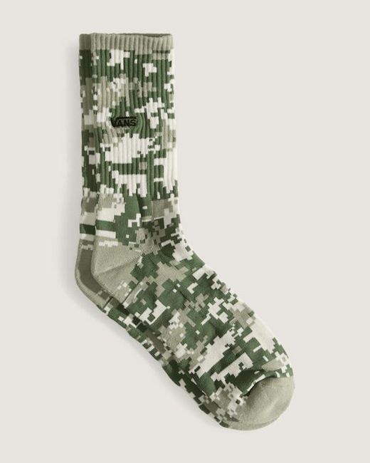 Vans Green Downing Crew Socks (1 Pair) Size: M (5.5-8​ for men