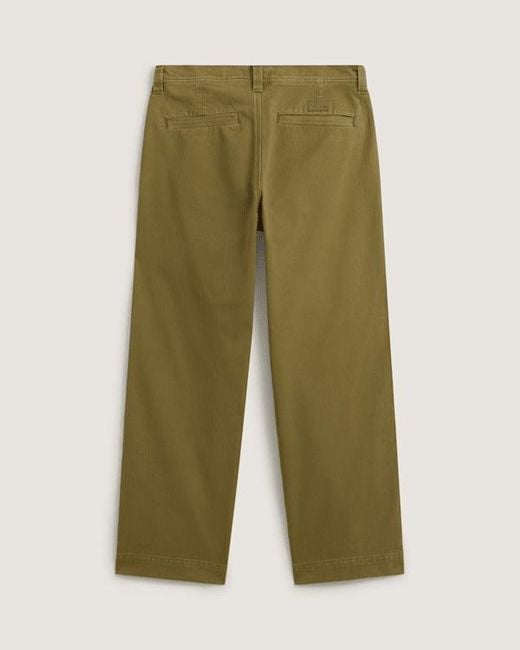 Vans Green Authentic Chino Loose Wide Leg Pant for men