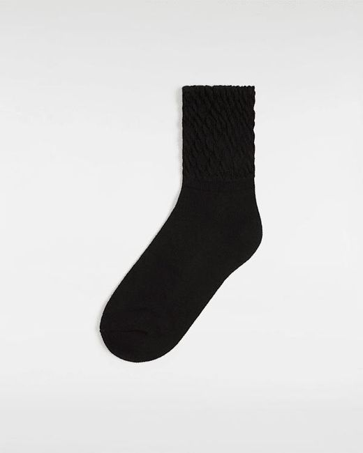 Vans Black Scrunch Crew Socken (1 Paar) Damen, Größe