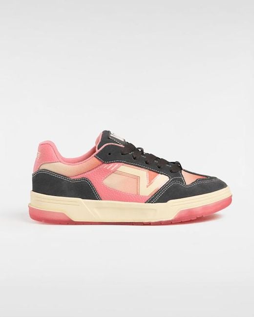 Vans Pink Upland Vintage Leather Shoes for men
