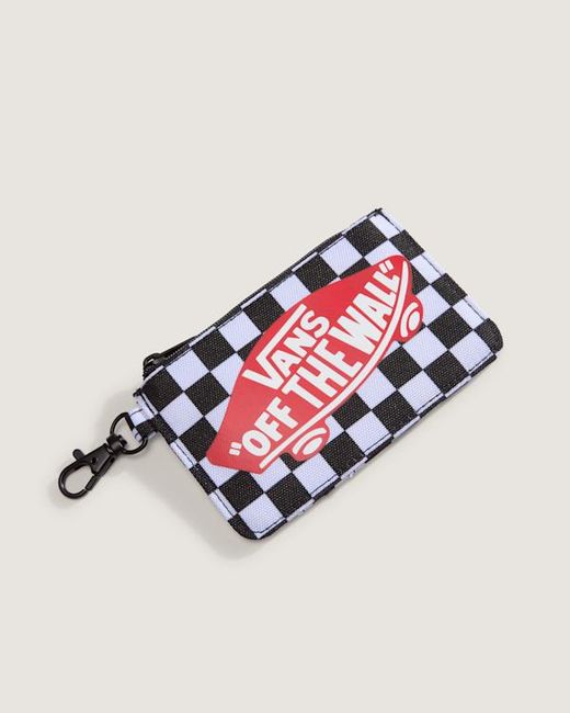 Vans Red Off The Wall Zip Wallet for men