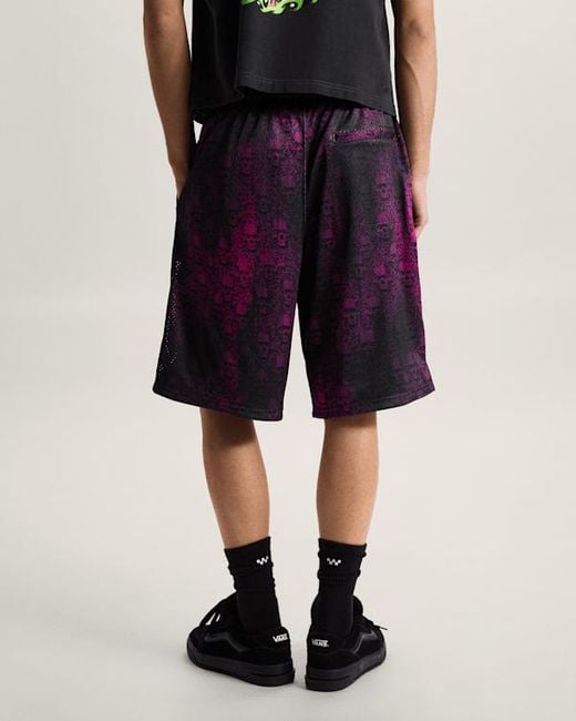 Vans Purple Mesh Wreckpack Shorts for men