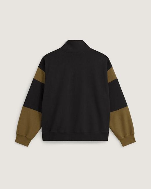 Vans Black Retro Sport Mock Neck Full Zip Faded for men