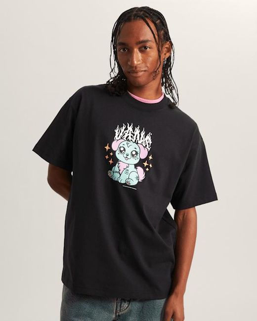 Vans Black Puppy Loose T-Shirt for men