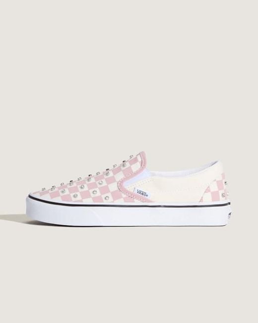 Vans White Classic Slip-On Shoes for men