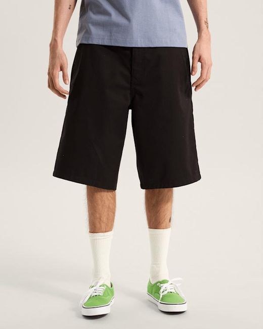 Vans Black Authentic Chino Loose Shorts for men