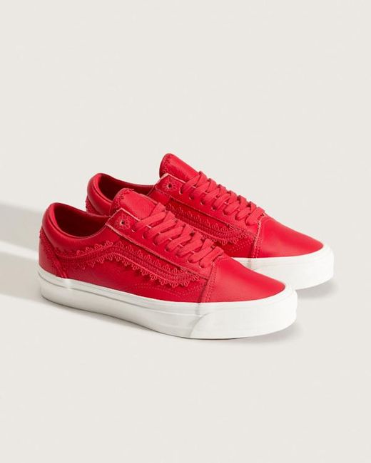 Vans Red Premium Old Skool Shoes for men