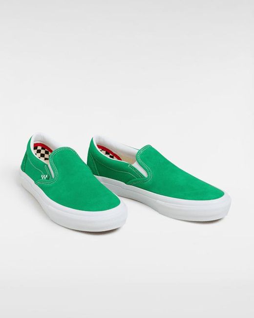 Vans Skate Slip-On Shoes in Green for Men | Lyst UK