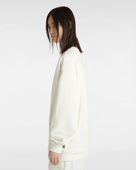 Felpa Girocollo Follow, Donna, Taglia di Vans in White