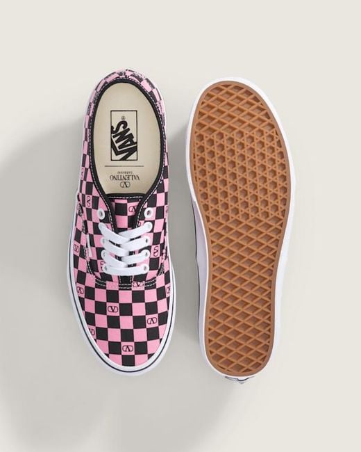 E Authentic Checkerboard, Uomo, Taglia di Vans in Pink da Uomo