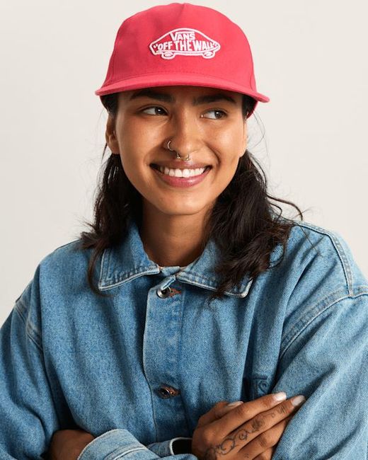 Vans Pink Classic Snapback Hat for men