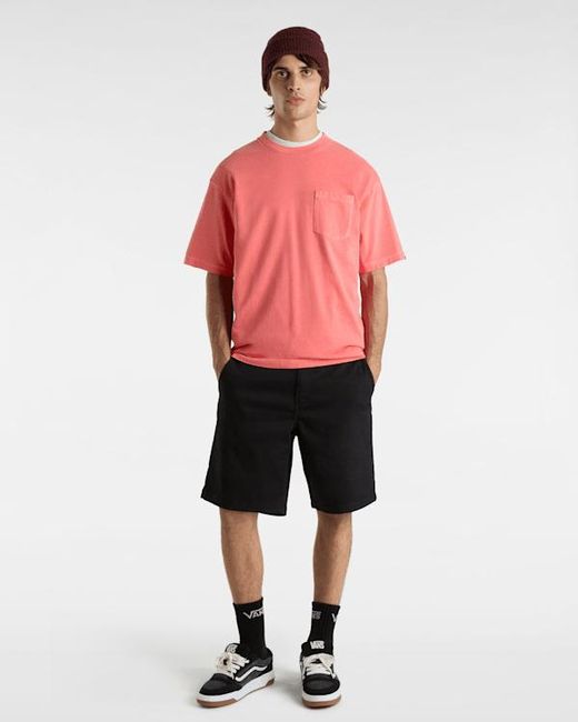 Vans Pink Original Standards Wash Pocket T-Shirt for men