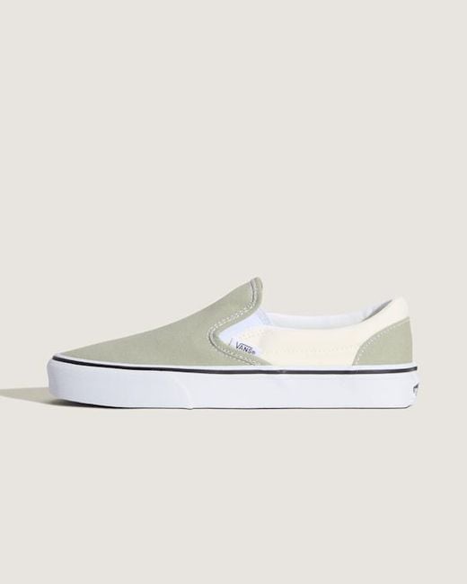 Vans White Classic Slip-On Shoes for men