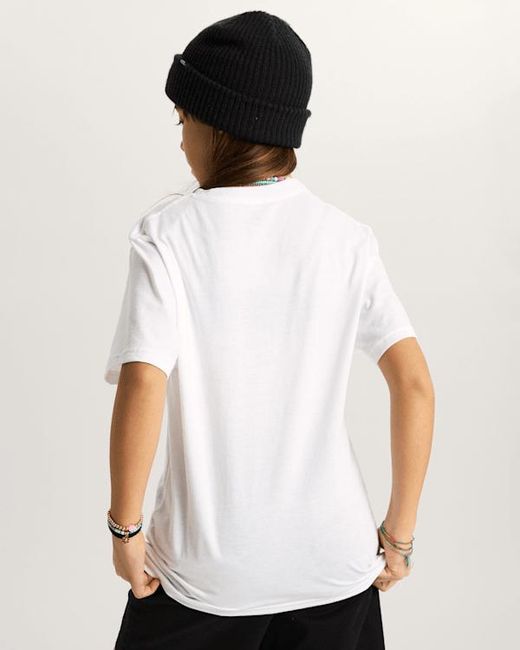 Vans White Kids Wavy Script T-Shirt (8-14 Years)