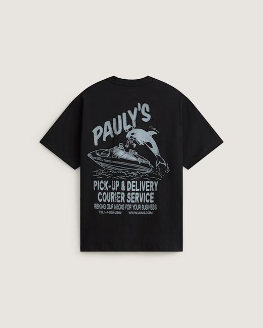 Vans Black Pauly's Delivery Ss Tee for men