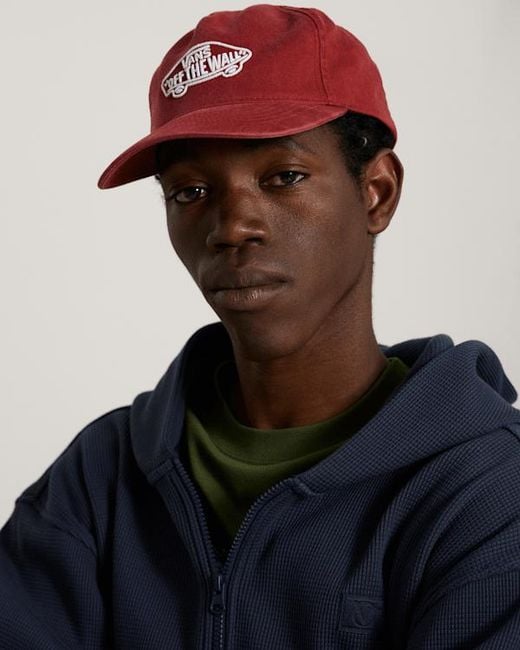 Vans Red Classic Snapback Hat for men