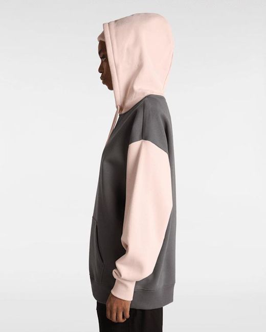 Vans Colorblock Pullover Hoodie, Vrouw, Grootte in het Pink