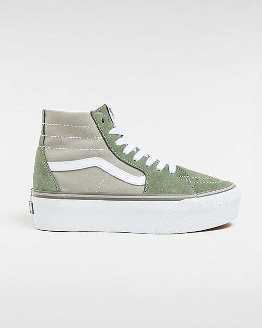 Chaussures Sk8-hi Tapered Stackform Vans en coloris Green