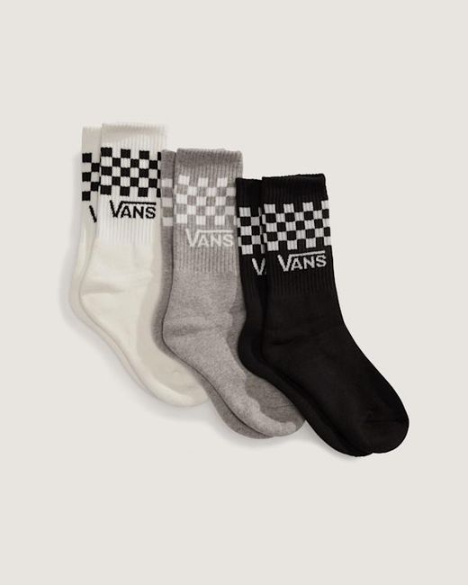 Vans Black Kids Classic Crew Socks (3 Pairs) Size: Xs ​13-2.5​