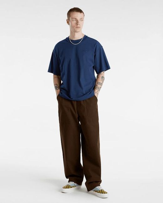Vans Blue Premium Short Sleeve T-Shirt for men