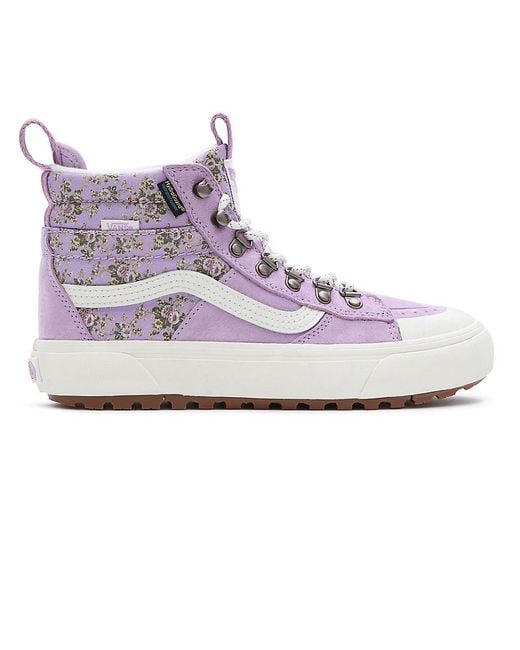 Purple Sk8 Hi Mte Womens MTE Sk8-Hi Waterproof, White/Purple
