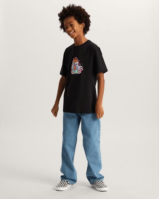 Vans Black Kids Boom Rascal T-Shirt (8-14 Years)