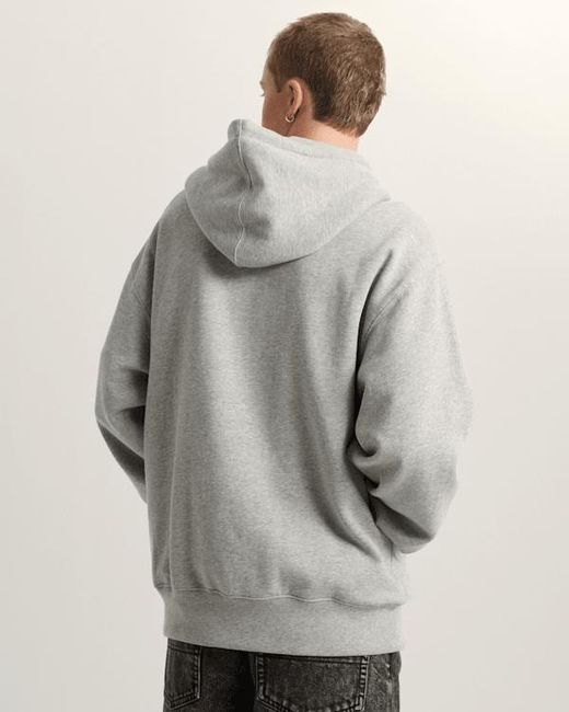 Vans Gray Stretch Logo Pullover Hoodie for men