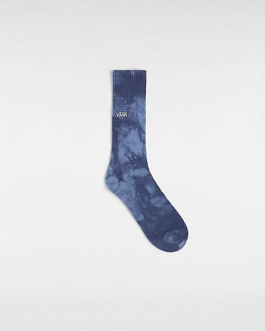 Vans Blue Tie Dye Crew Socks for men