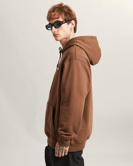 Vans Brown Left Chest Ii Loose Pullover Hoodie for men
