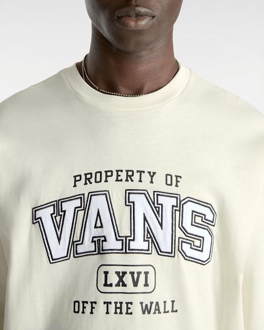 Vans Property Of Tee Met Lange Mouwen, Grootte in het Natural voor heren