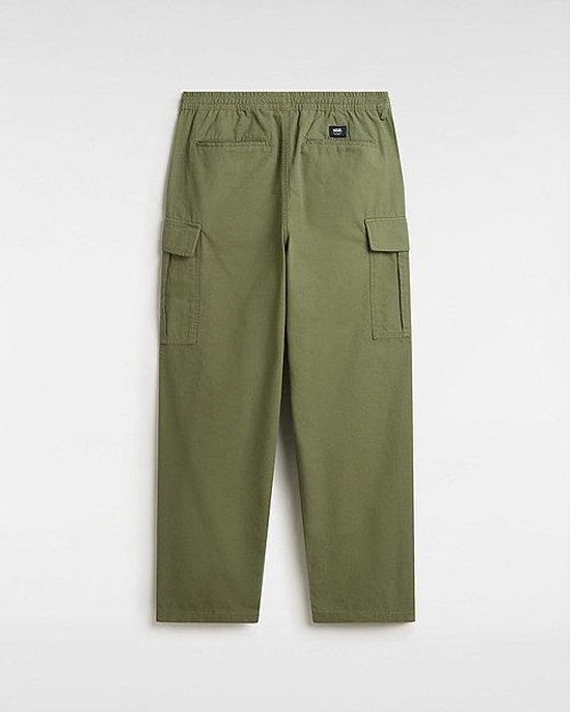 Pantalones Cargo Range De Corte Holgado Y Tiro Caído Con Cinturilla Elástica Vans de hombre de color Green