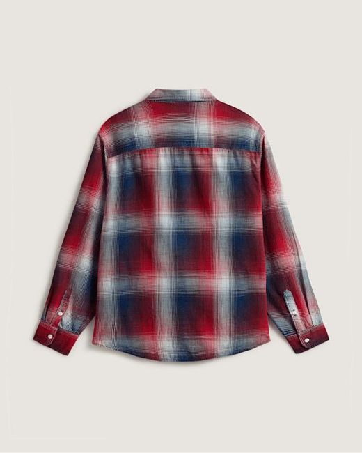 Vans Red Plaid Long Sleeve Shirt for men