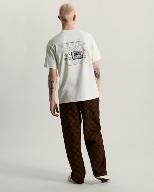 Vans Natural Hotline Radio Ss Tee Marshmallow for men