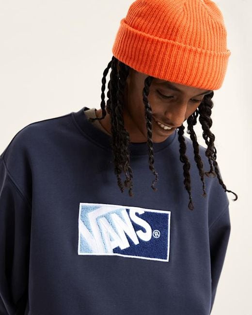 Maglione Girocollo Bicolore, Uomo, Taglia di Vans in Blue da Uomo