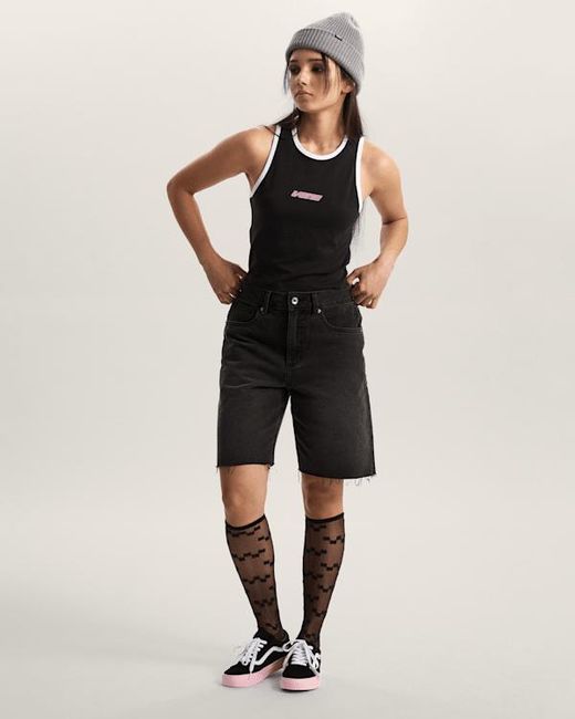 Vans Black Sirelle Cut-Off Shorts