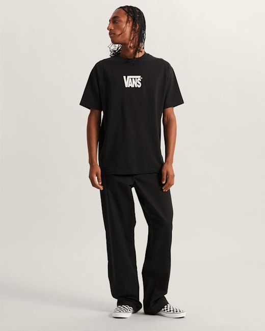 Vans Black Stretch Logo T-Shirt for men