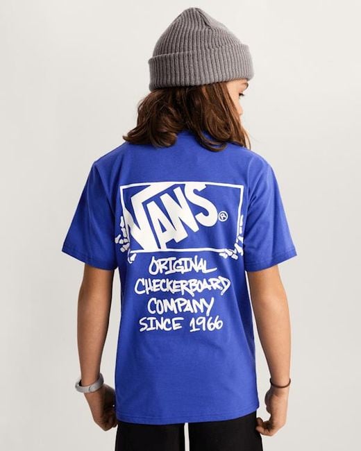 Vans Blue Kids Framework T-Shirt (8-14 Years)