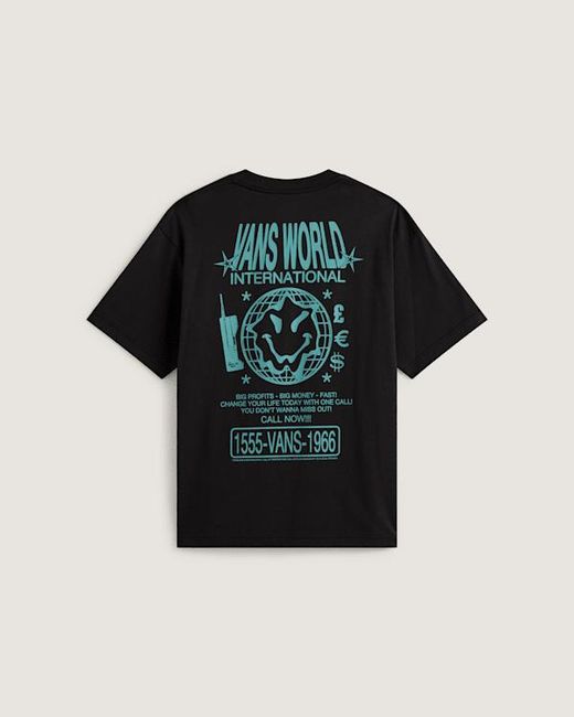 Vans Black World Intl Ss Tee for men