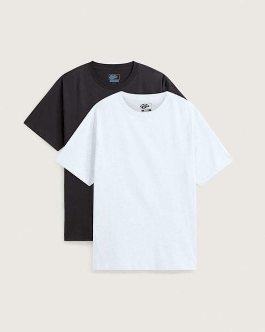 Vans Basic T-Shirt (2Er-Pack) Herren, Größe in White für Herren