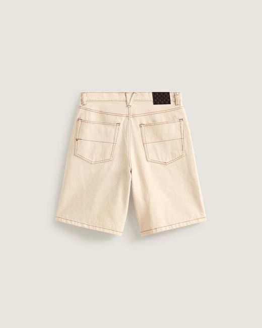 Vans Natural Check-5 Baggy Denim Shorts for men