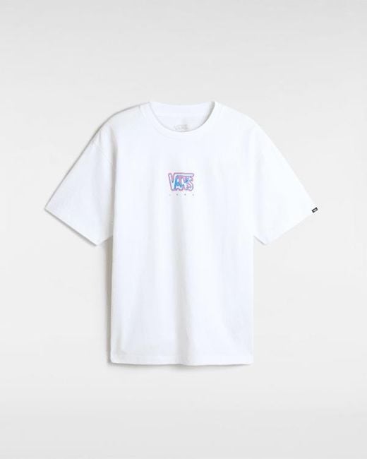 Vans White Heat Map Skull T-Shirt for men